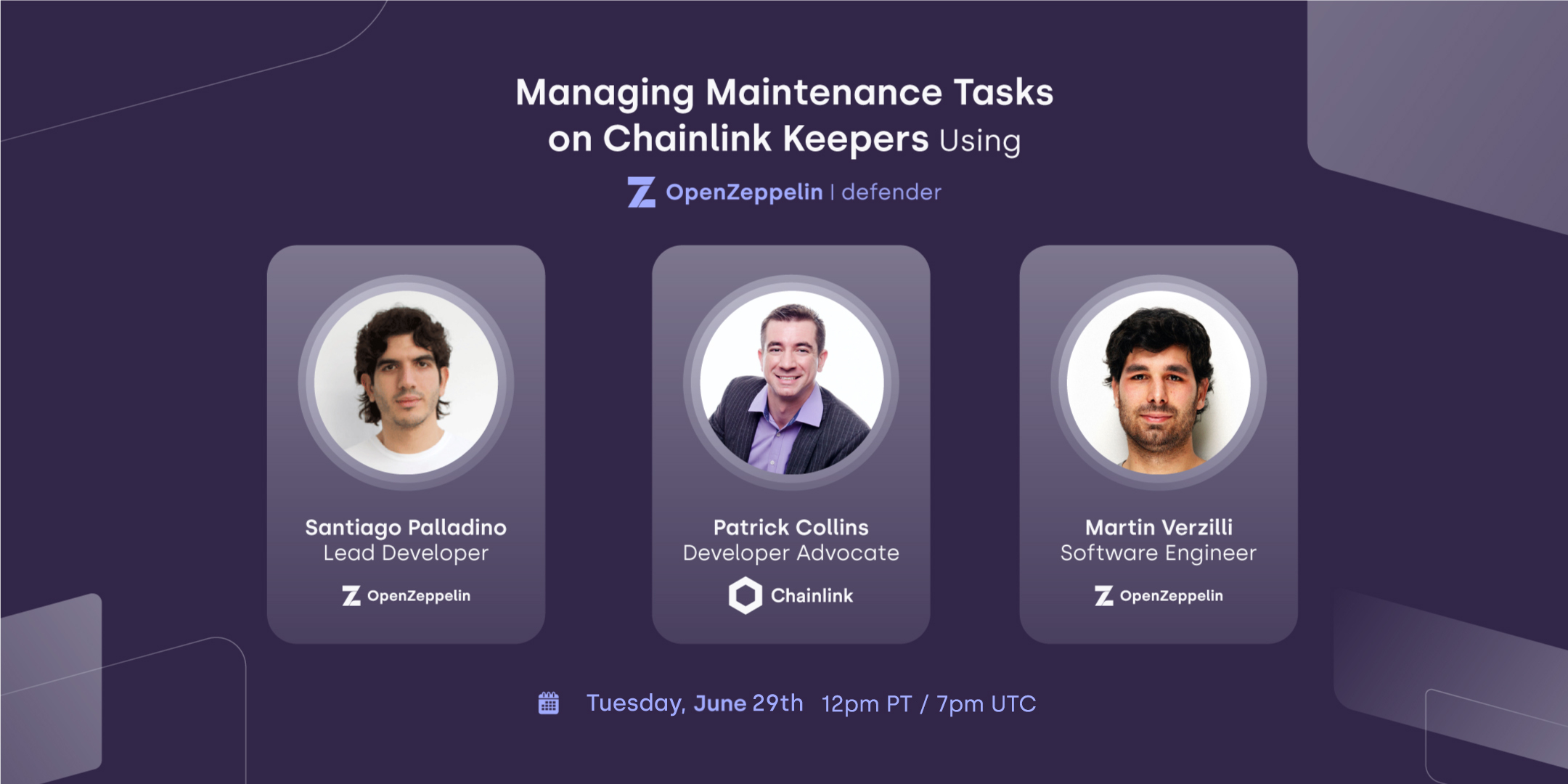 Managing Maintenance Tasks on Chainlink Keepers Using OpenZeppelin Defender