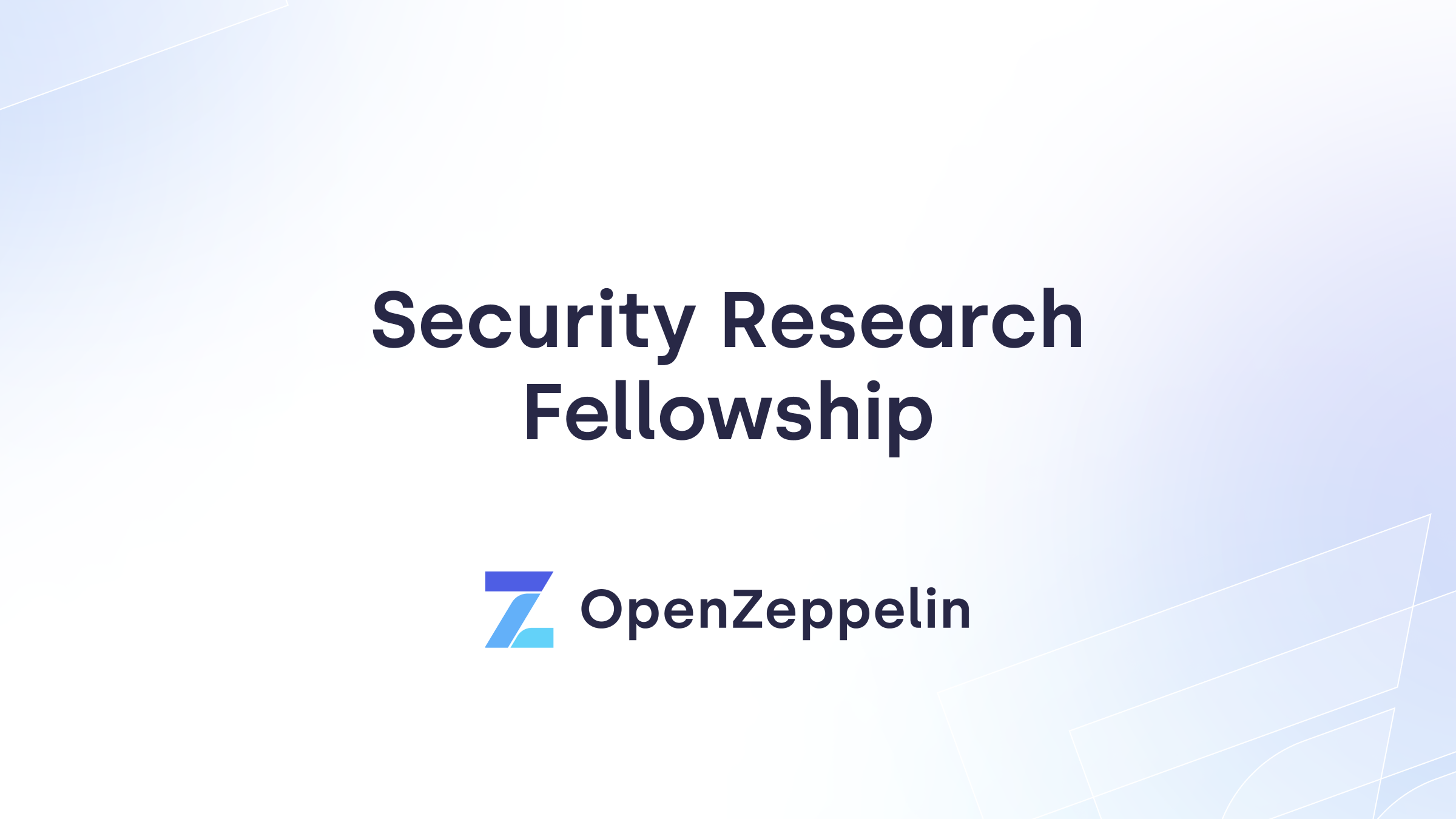 Announcing the Blockchain Security Research Fellowship