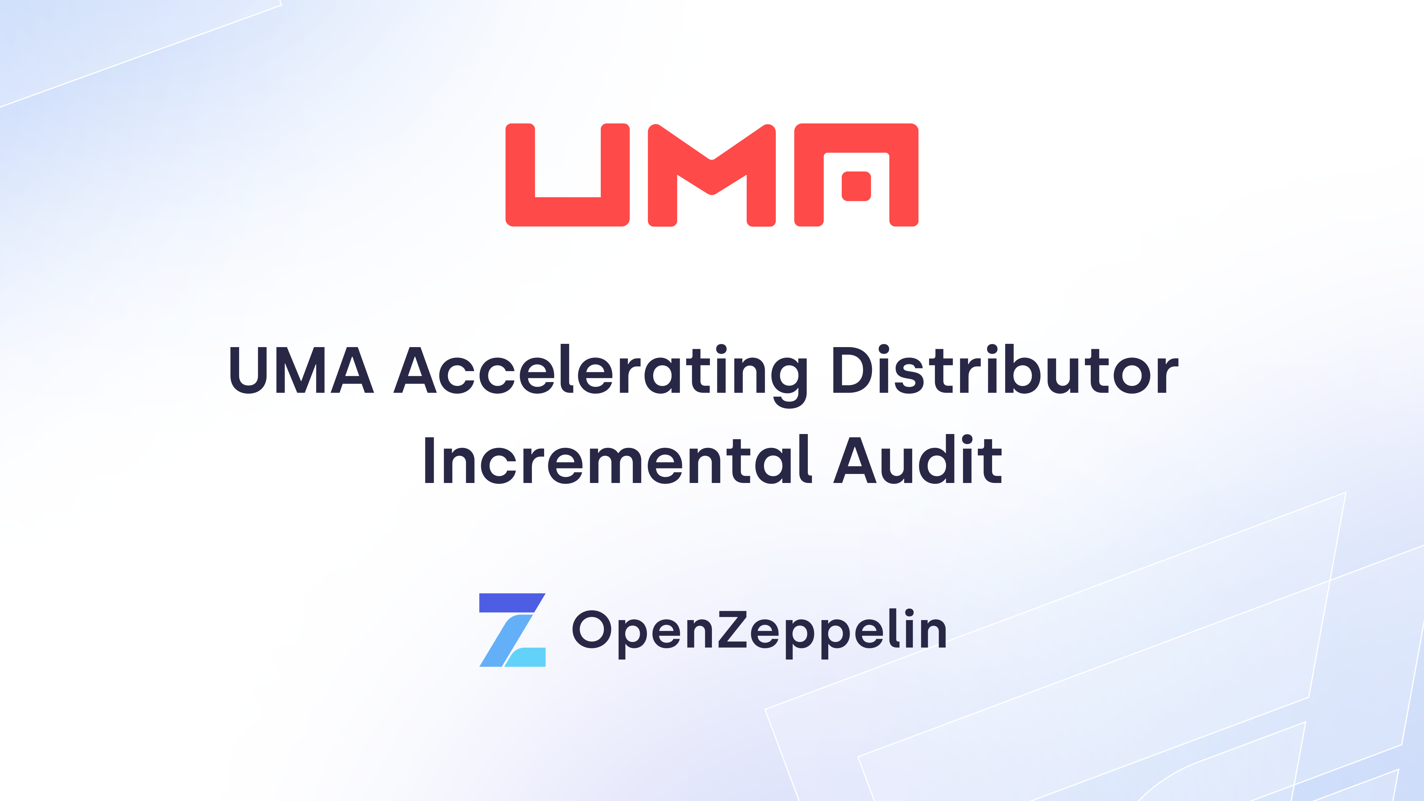 UMA Accelerating Distributor Incremental Audit