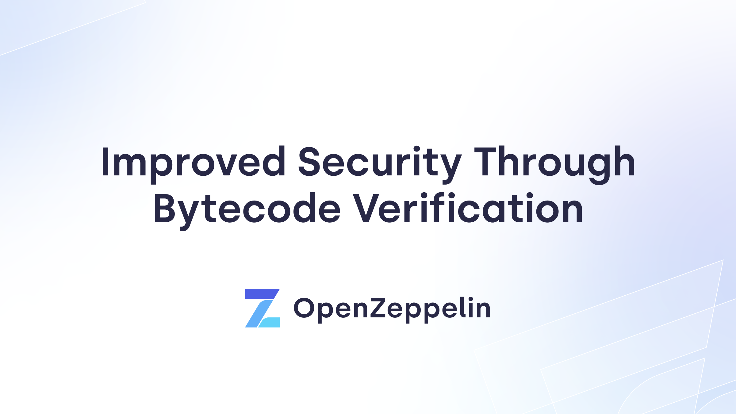 Improved Security Through Bytecode Verification
