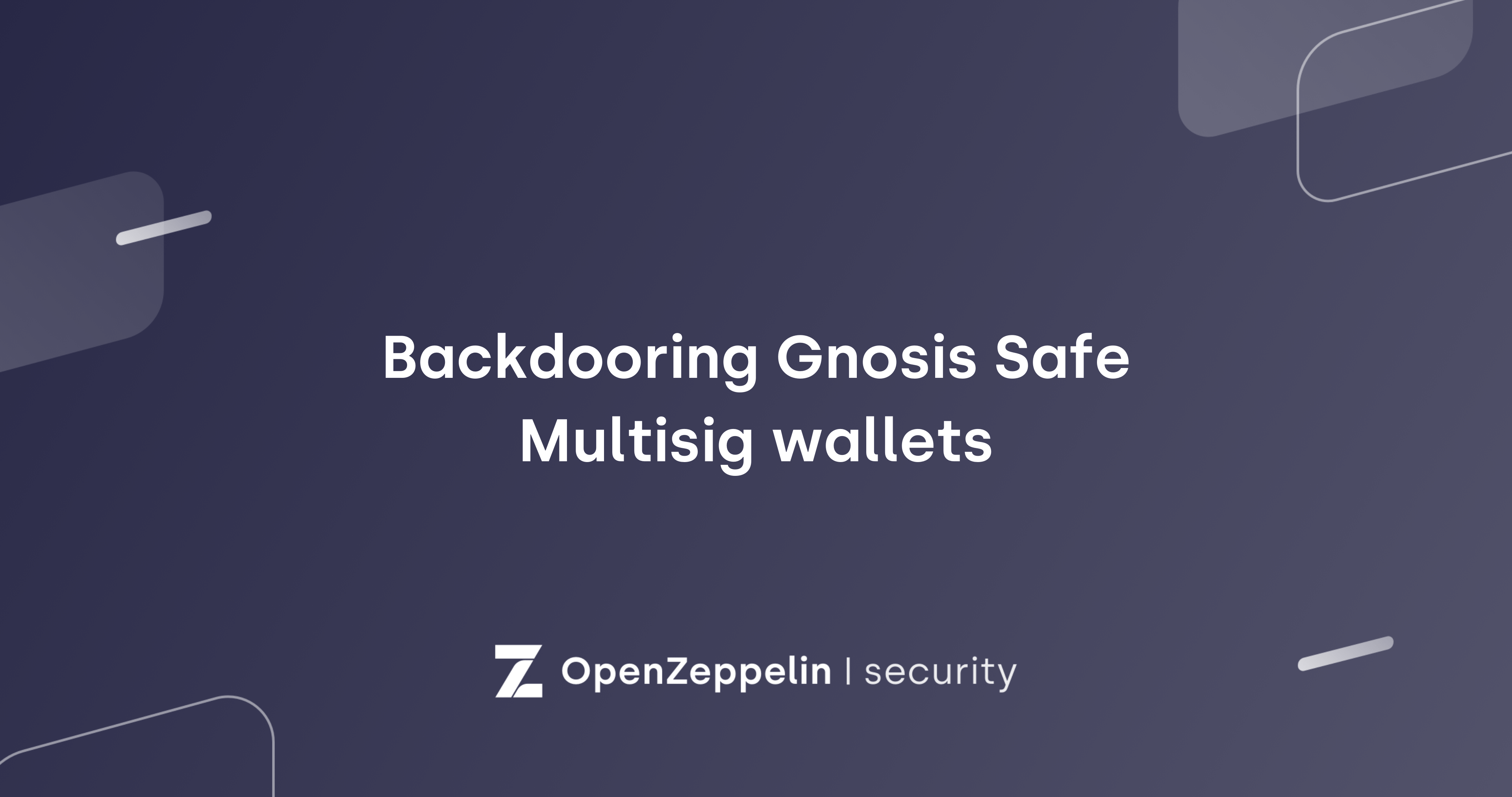 Backdooring Gnosis Safe Multisig wallets